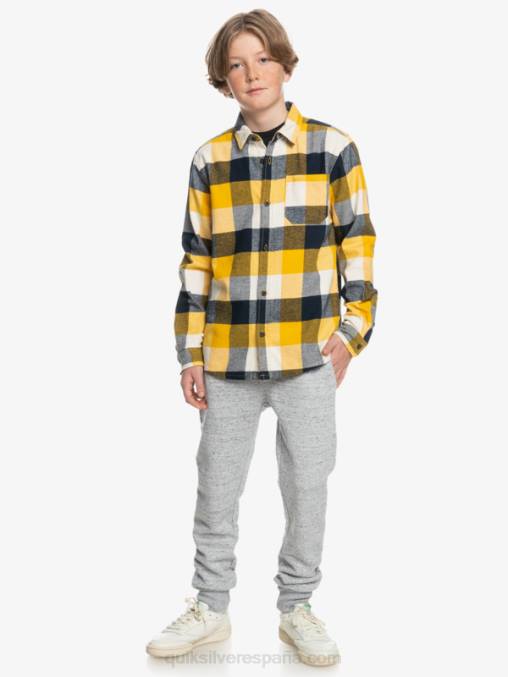 abedul madre mosca 223 8-16 motherfly camisa de franela de manga larga D6T4D2306 Niños Quiksilver
