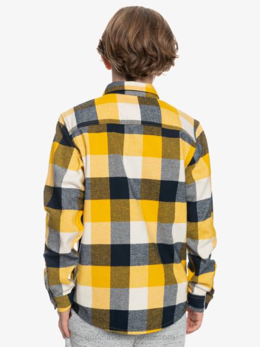 abedul madre mosca 223 8-16 motherfly camisa de franela de manga larga D6T4D2306 Niños Quiksilver