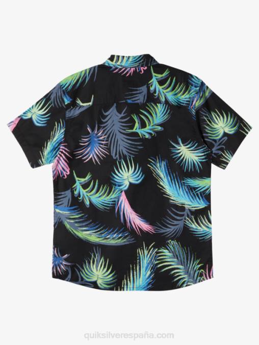 falla tropical negra camisa de manga corta con falla tropical D6T4D1913 Niños Quiksilver