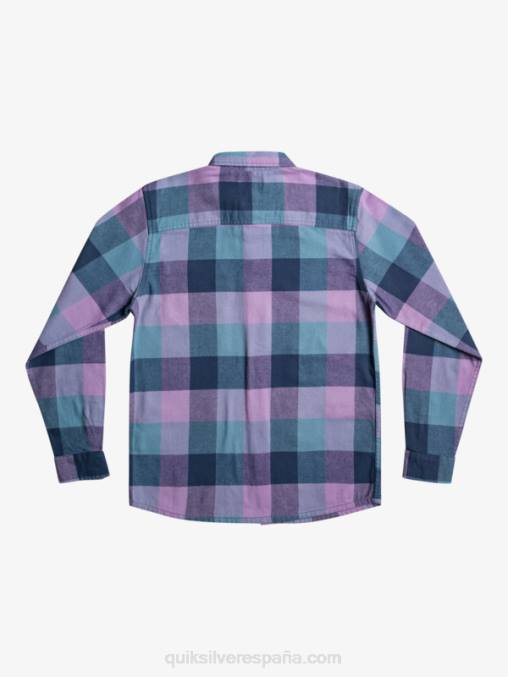 insignia azul madre mosca 8-16 motherfly camisa de franela de manga larga D6T4D2304 Niños Quiksilver
