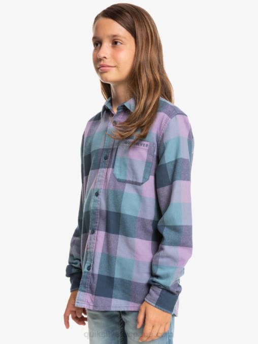 insignia azul madre mosca 8-16 motherfly camisa de franela de manga larga D6T4D2304 Niños Quiksilver