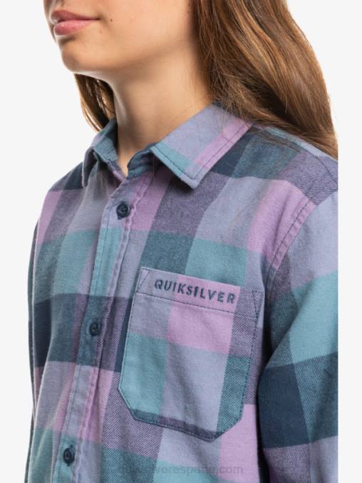 insignia azul madre mosca 8-16 motherfly camisa de franela de manga larga D6T4D2304 Niños Quiksilver