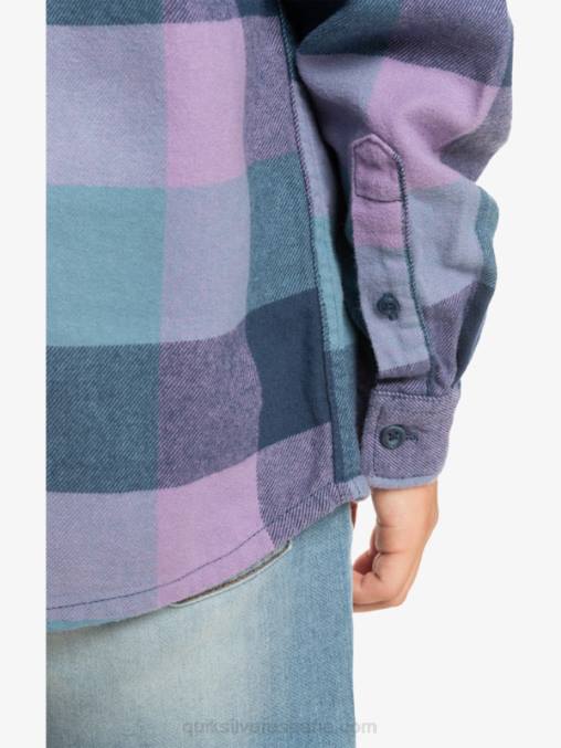 insignia azul madre mosca 8-16 motherfly camisa de franela de manga larga D6T4D2304 Niños Quiksilver