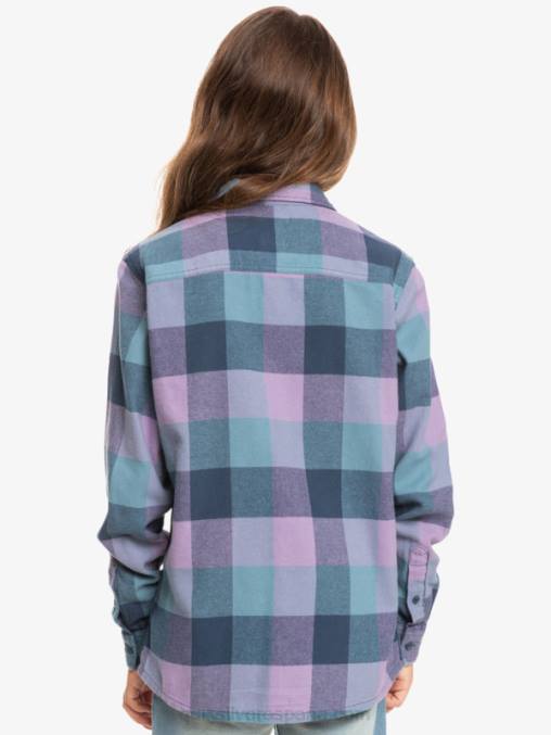 insignia azul madre mosca 8-16 motherfly camisa de franela de manga larga D6T4D2304 Niños Quiksilver
