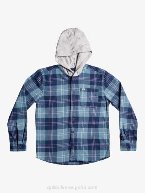 liebre azul provenzal 8-16 camisa de manga larga con capucha halidon D6T4D2310 Niños Quiksilver