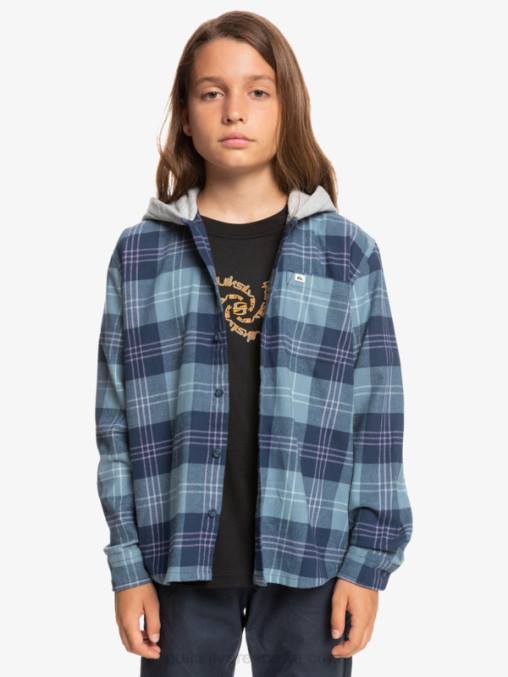 liebre azul provenzal 8-16 camisa de manga larga con capucha halidon D6T4D2310 Niños Quiksilver