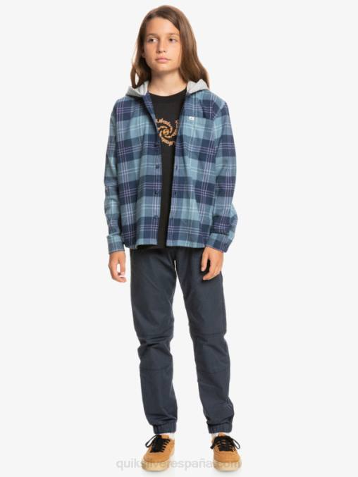 liebre azul provenzal 8-16 camisa de manga larga con capucha halidon D6T4D2310 Niños Quiksilver