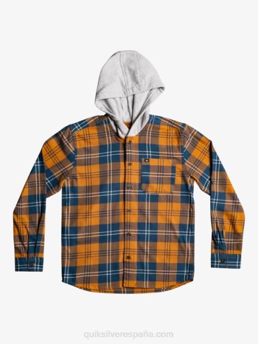 liebre de azúcar moreno 8-16 camisa de manga larga con capucha halidon D6T4D2309 Niños Quiksilver