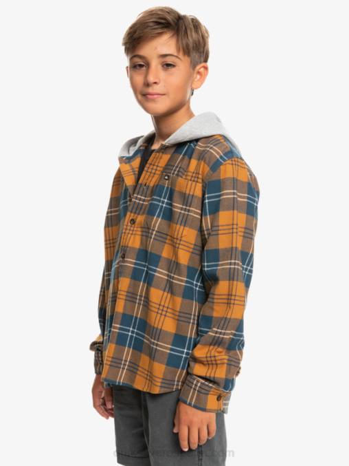 liebre de azúcar moreno 8-16 camisa de manga larga con capucha halidon D6T4D2309 Niños Quiksilver