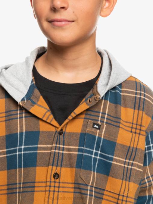 liebre de azúcar moreno 8-16 camisa de manga larga con capucha halidon D6T4D2309 Niños Quiksilver