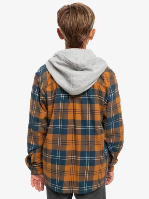 liebre de azúcar moreno 8-16 camisa de manga larga con capucha halidon D6T4D2309 Niños Quiksilver