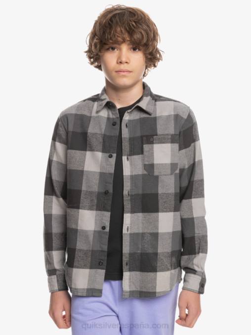 madre de la puerta de hierro 8-16 motherfly camisa de franela de manga larga D6T4D2307 Niños Quiksilver