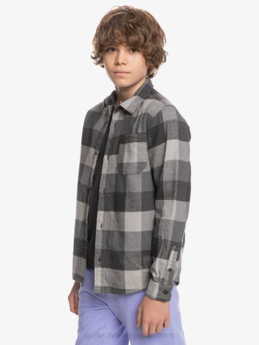 madre de la puerta de hierro 8-16 motherfly camisa de franela de manga larga D6T4D2307 Niños Quiksilver