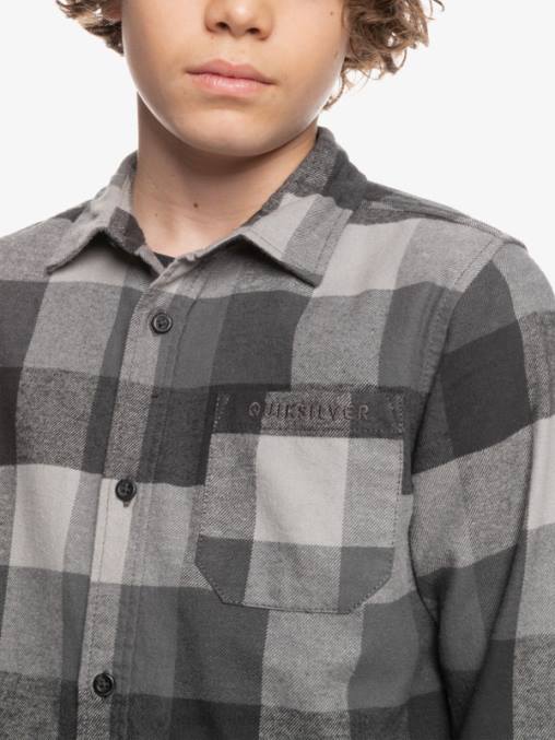 madre de la puerta de hierro 8-16 motherfly camisa de franela de manga larga D6T4D2307 Niños Quiksilver