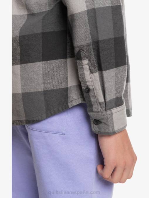 madre de la puerta de hierro 8-16 motherfly camisa de franela de manga larga D6T4D2307 Niños Quiksilver