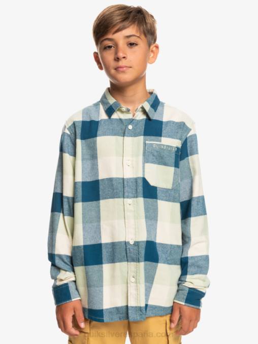 madre de la salvia del desierto 8-16 motherfly camisa de franela de manga larga D6T4D2305 Niños Quiksilver