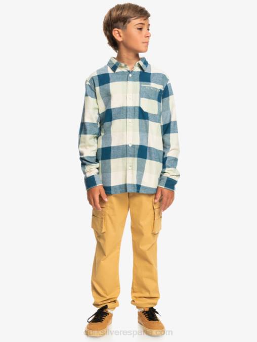 madre de la salvia del desierto 8-16 motherfly camisa de franela de manga larga D6T4D2305 Niños Quiksilver