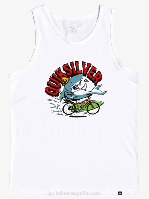 blanco 2-7 en camiseta de tanque de riesgo D6T4D2266 Niños Quiksilver