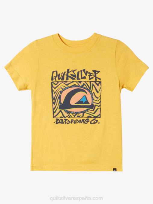 amarillo yema camiseta 2-7 sol de medianoche D6T4D1964 Niños Quiksilver