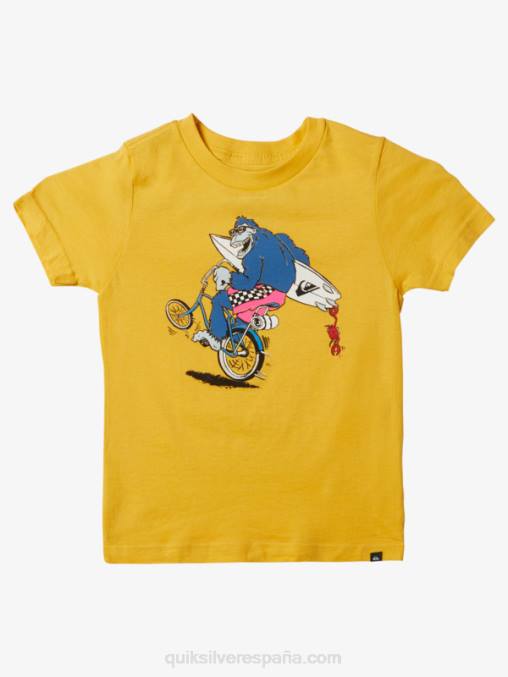 amarillo yema camiseta de 2-7 ruedas D6T4D1971 Niños Quiksilver