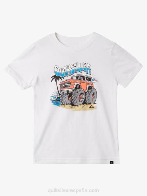 blanco 2-7 camiseta aparcada en doble fila D6T4D1973 Niños Quiksilver