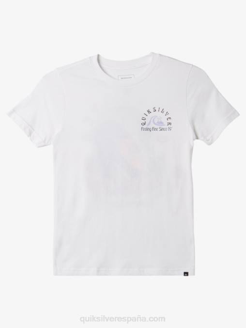 blanco 8-16 la camiseta del barril original D6T4D1939 Niños Quiksilver