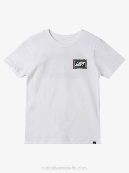 blanco Camiseta 2-7 beat con eco D6T4D1946 Niños Quiksilver