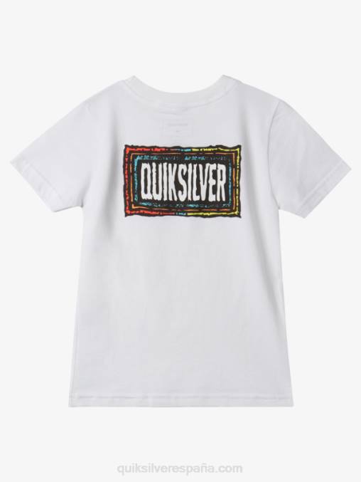 blanco Camiseta 2-7 beat con eco D6T4D1946 Niños Quiksilver