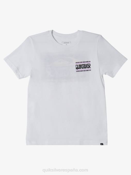 blanco Camiseta 8-16 marcos alabeados D6T4D2155 Niños Quiksilver