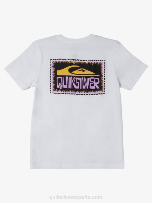 blanco Camiseta 8-16 marcos alabeados D6T4D2155 Niños Quiksilver