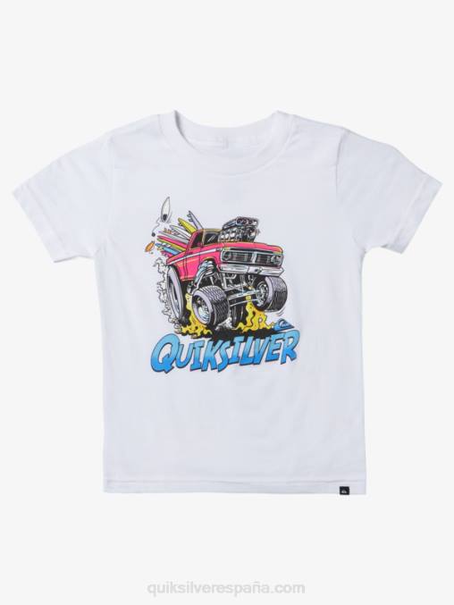 blanco Camiseta coche escapada 2-7 D6T4D1950 Niños Quiksilver