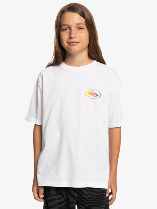 blanco camiseta bandera radical 8-16 D6T4D1967 Niños Quiksilver