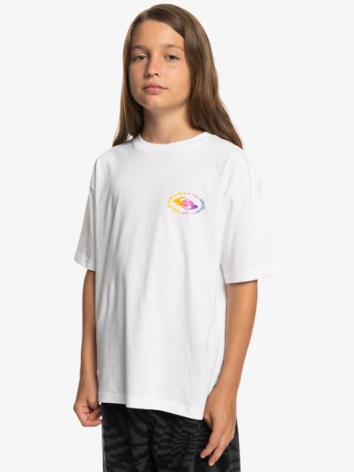 blanco camiseta bandera radical 8-16 D6T4D1967 Niños Quiksilver