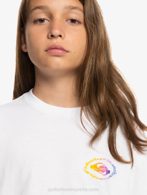 blanco camiseta bandera radical 8-16 D6T4D1967 Niños Quiksilver