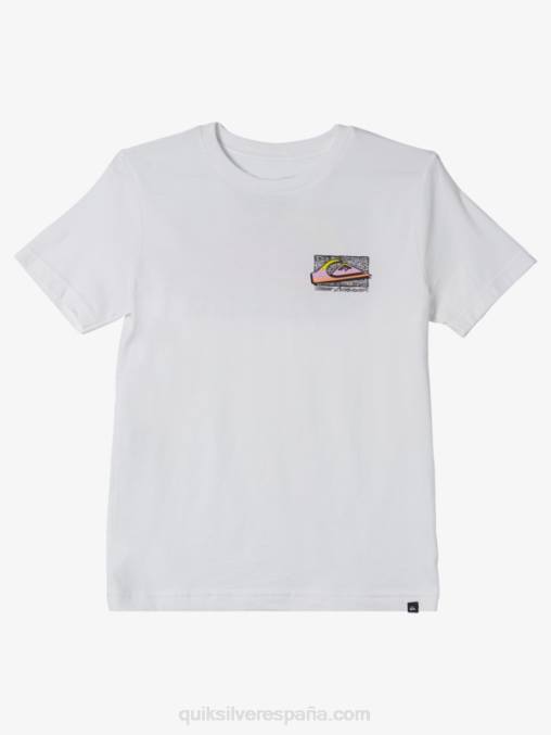 blanco camiseta retro degradada 8-16 D6T4D2123 Niños Quiksilver
