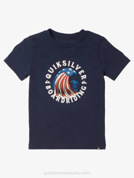 chaqueta azul marino 2-7 casa de la camiseta de la ola D6T4D1931 Niños Quiksilver