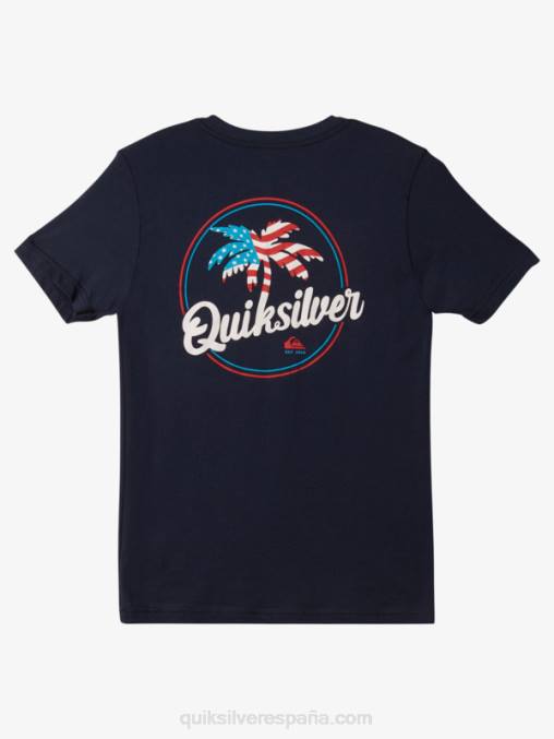 chaqueta azul marino 8-16 camiseta con brisa de palma D6T4D1957 Niños Quiksilver