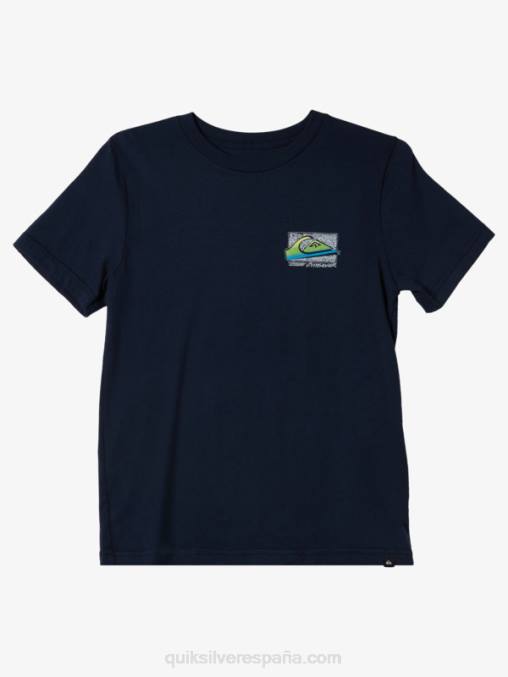 chaqueta azul marino camiseta retro degradada 8-16 D6T4D2125 Niños Quiksilver