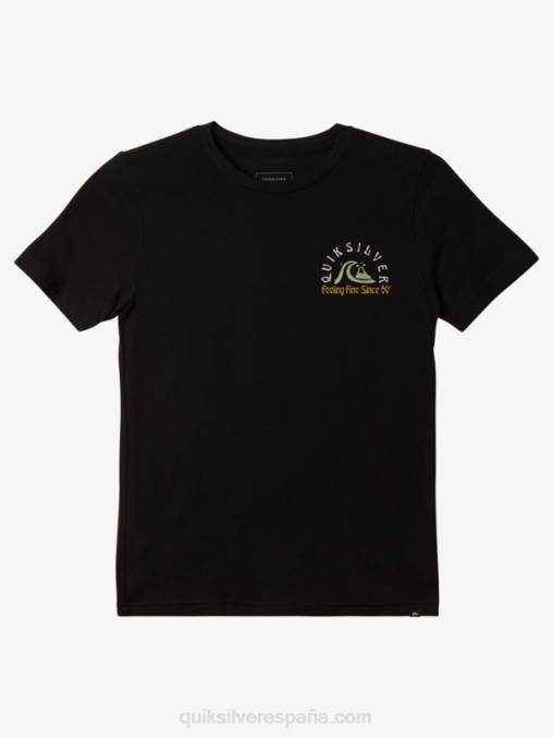 negro 8-16 la camiseta del barril original D6T4D1940 Niños Quiksilver