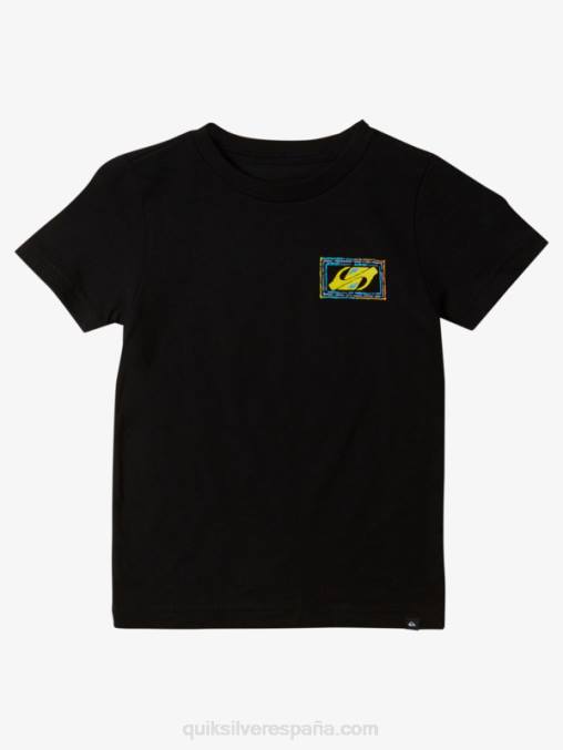 negro Camiseta 2-7 beat con eco D6T4D1947 Niños Quiksilver