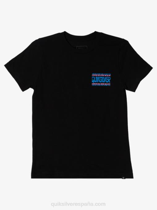 negro Camiseta 8-16 marcos alabeados D6T4D2156 Niños Quiksilver