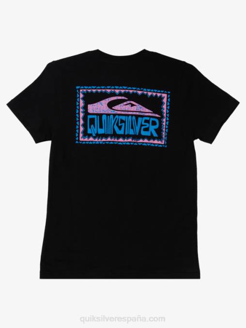negro Camiseta 8-16 marcos alabeados D6T4D2156 Niños Quiksilver