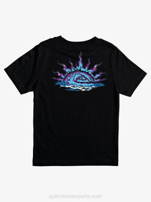 negro Camiseta guardián 8-16 olas D6T4D2230 Niños Quiksilver