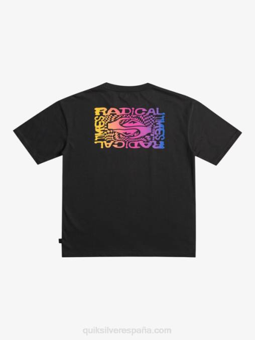 negro camiseta bandera radical 8-16 D6T4D1966 Niños Quiksilver