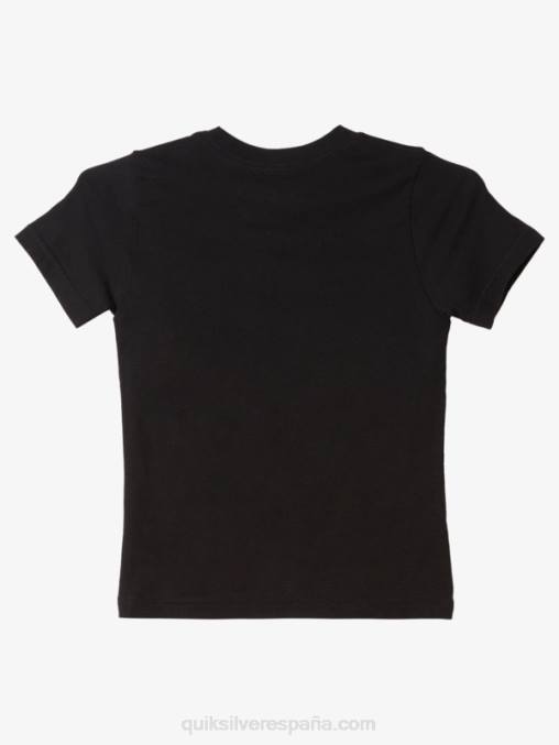 negro camiseta de 2-7 ruedas D6T4D1972 Niños Quiksilver