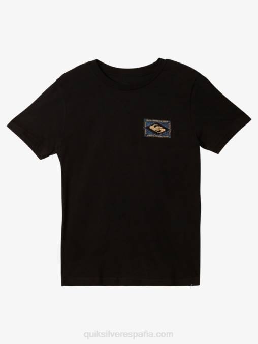 negro camiseta vibrante 8-16 D6T4D1944 Niños Quiksilver