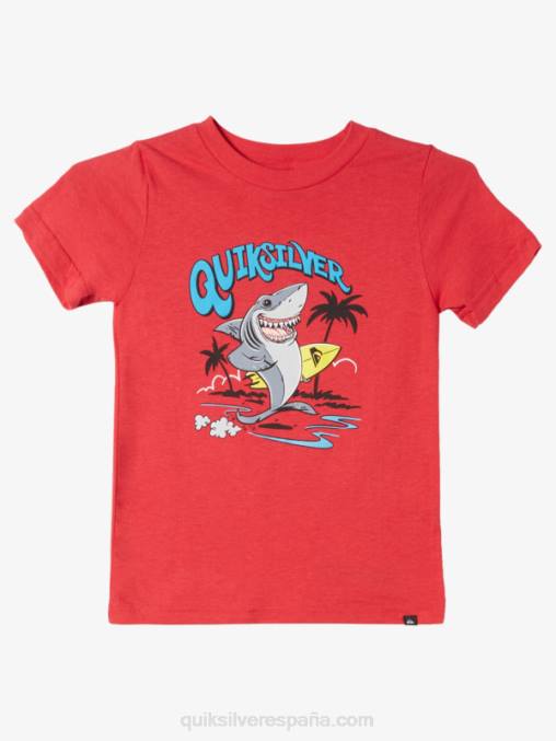 rojo de alto riesgo 2-7 camiseta desteñida D6T4D1968 Niños Quiksilver