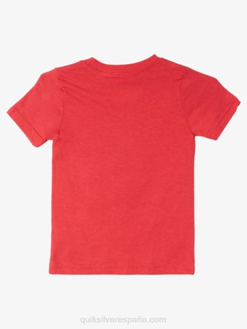 rojo de alto riesgo 2-7 camiseta desteñida D6T4D1968 Niños Quiksilver