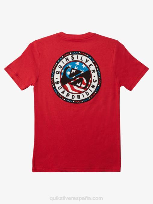 rojo de alto riesgo 8-16 camiseta divertida de verano D6T4D1942 Niños Quiksilver
