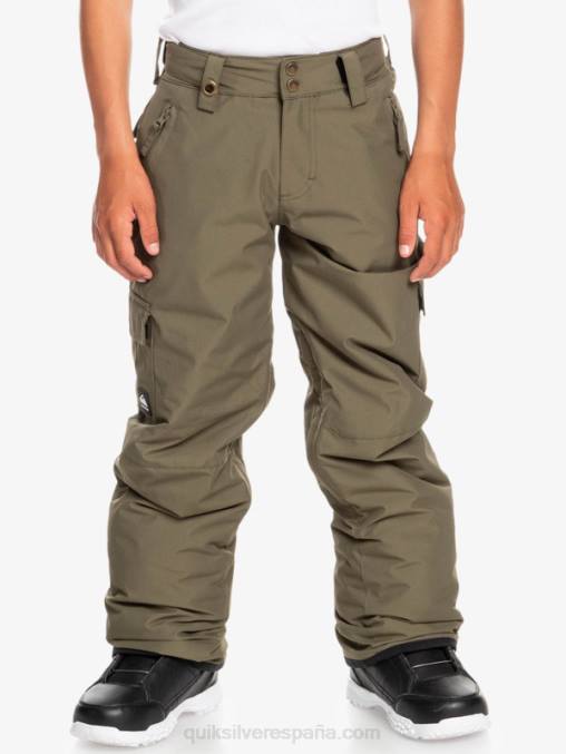 hoja de uva 8-16 pantalones de nieve porter D6T4D2259 Niños Quiksilver